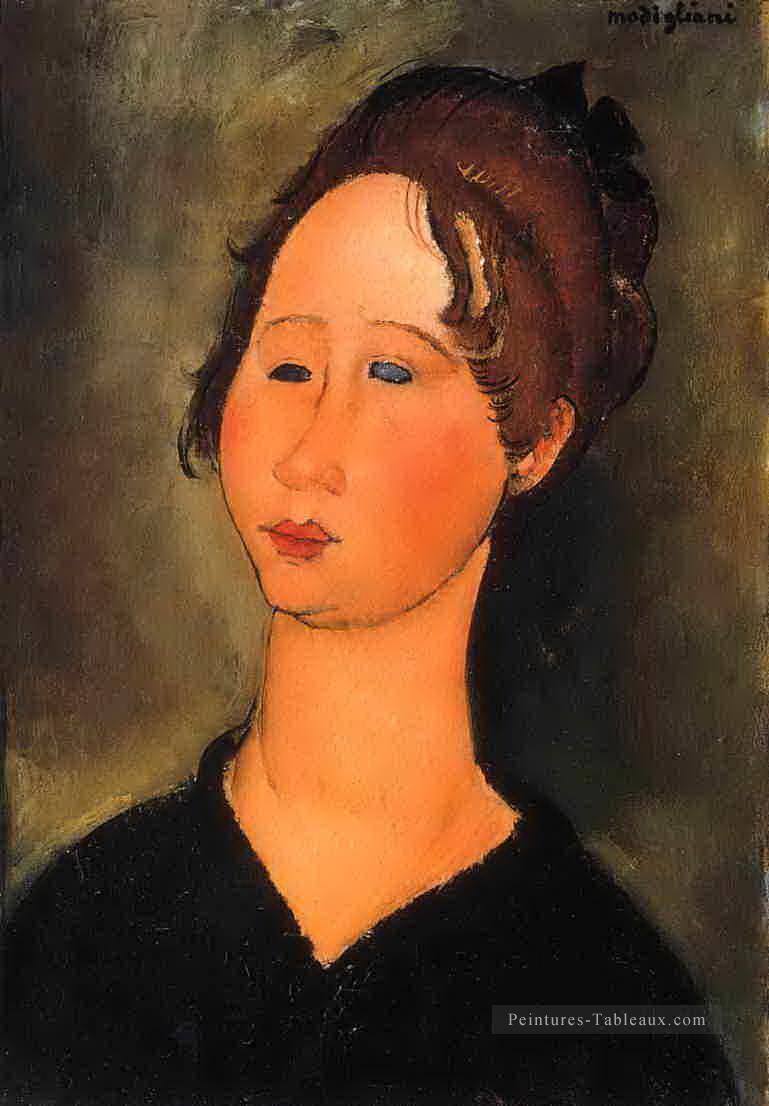 femme bourguignonne 1918 Amedeo Modigliani Peintures à l'huile